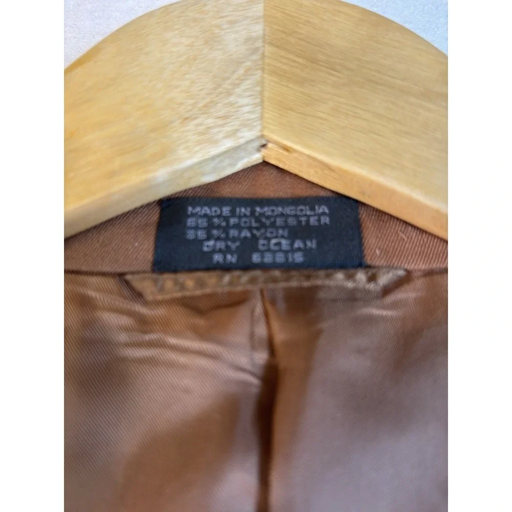 SoHo Collection Suit Jacket & Vest 54R Big & Tall Poly Blend Rust